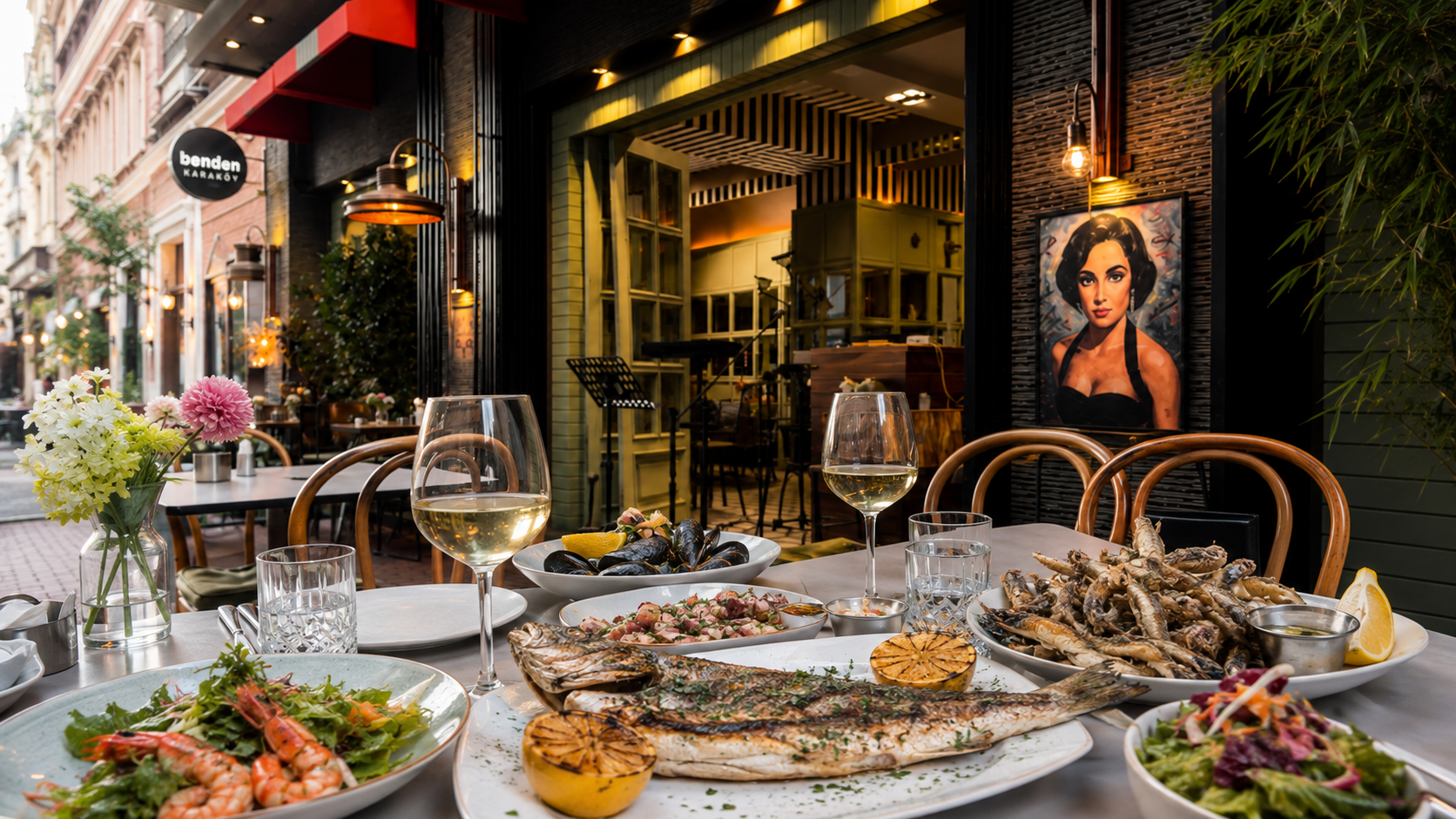 Fish and seafood at Benden Karakoy